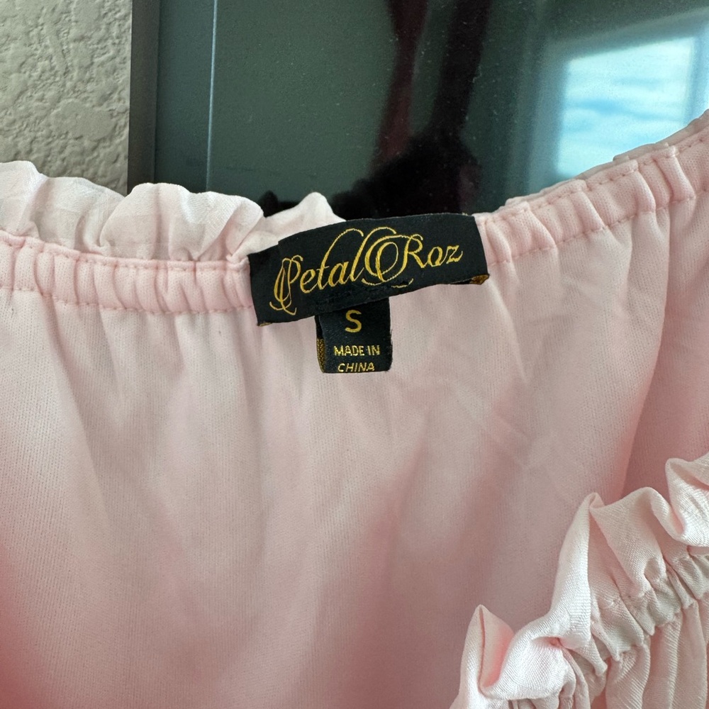 Pink Ruffled Womens Dress - Picture 3 of 3